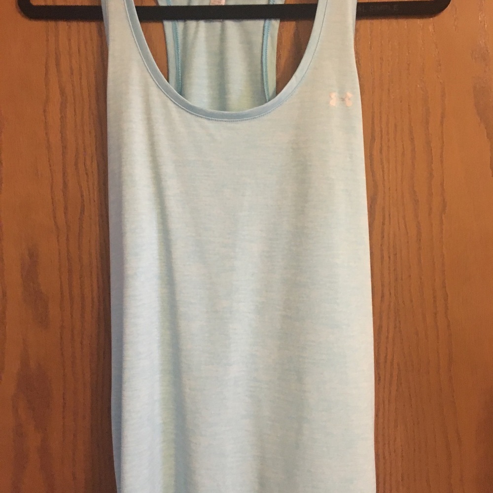 Light Blue Under Armor tank size medium. Excellent condition.